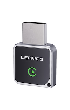 Lenyes Lcp06 Android Auto Destekli Carplay Usb Bluetooth 5.3 Wireless Transmitter Adaptör Siyah