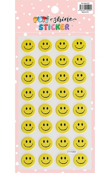 Puti Shine Sticker - Gülen Yüz 11202 Çok Renkli
