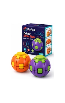 Fırfırik Kinetik Top Duyusal Oyuncak Bas Döndür Stres Topu Spinner Ball Fidget Toy