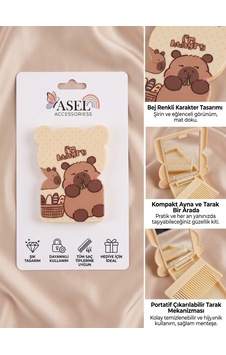 Katlanabilir Cep Aynası Ve Çıkarılabilir Mini Tarak Seti Katlanabilir Cep Aynası Ve Çıkarılabilir Mini Tarak Seti
