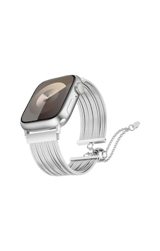Apple Uyumlu Watch 10 42mm Zore Krd-137 Metal Hasır Kordon