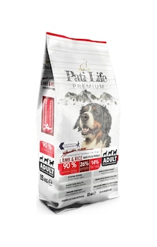 Pati Life Premium Kuzu Etli & Pirinçli Yetişkin Köpek Maması 15 KG