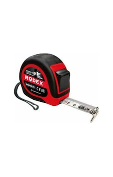 Rodex Kauçuk Kaplı Şerit Metre 10mtx25mm 10 M Rodex Kauçuk Kaplı Şerit Metre 10mtx25mm 10 M