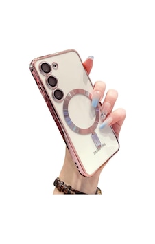 Samsung Galaxy Uyumlu S24 Plus Kılıf Magsafe Kamera Lensli Korumalı Şeffaf Silikon Kapak Samsung Galaxy Uyumlu S24 Plus Kılıf Magsafe Kamera Lensli Korumalı Şeffaf Silikon Kapak