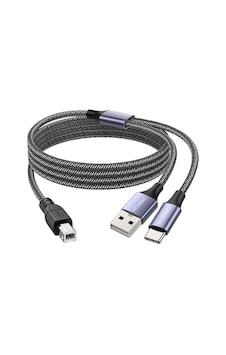 Pratik Type-c 2 İn 1 Yazıcı Kablosu 1.5 Metre Pratik Type-c 2 İn 1 Yazıcı Kablosu 1.5 Metre