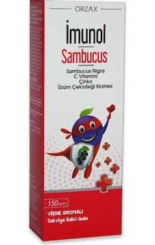 Orzax İmunol Sambucus Şurup 150 ML Orzax İmunol Sambucus Şurup 150 ML