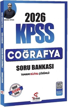 2026 Kpss Coğrafya Soru Bankası Çözümlü - Erhan Aydın Tekrar Akad