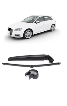 Audi A3 2013-2020 Arka Cam Silecek Kolu Ve Süpürgesi Kapak Takımı 8v3955407