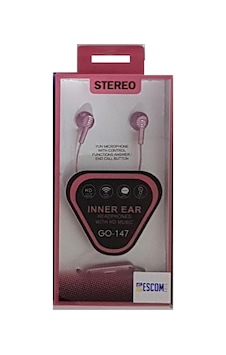 Kulaklık Mikrofonlu Escomgold Go-147 Pembe Standart Kulaklık Mikrofonlu Escomgold Go-147 Pembe Standart