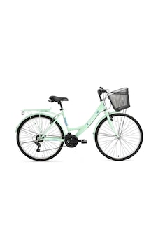 Bisan Lotus Kadın Şehir Bisikleti 44cm V 26 Jant 21 Vites Mint Yeşil Beyaz Mint Yeşil Beyaz Yeşil - Beyaz