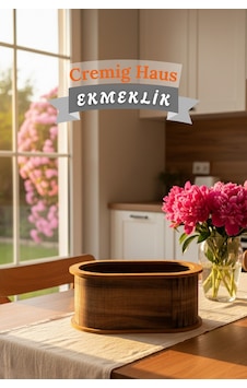 Geleneksel Tasarım Kapaklı Büyük Ekmeklik Oval Ahşap Ekmek Sepeti Kemençe Desenli Çok Renkli Geleneksel Tasarım Kapaklı Büyük Ekmeklik Oval Ahşap Ekmek Sepeti Kemençe Desenli Çok Renkli
