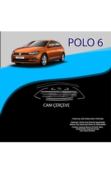 Volkswagen Polo 6 2018 Sonrası Krom Cam Çerçevesi 12 Parça