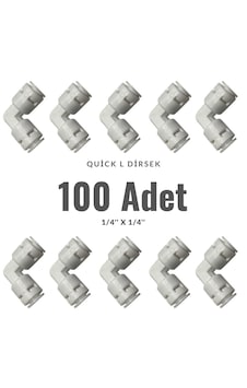 Su Arıtma Cihazı Quick Dirsek L 1/4'' 100 Adet Su Arıtma Cihazı Quick Dirsek L 1/4'' 100 Adet