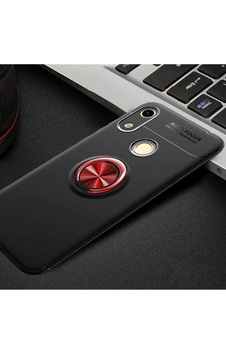 Huawei Y6s 2019 Kılıf Zore Ravel Silikon Kapak Siyah-Kırmızı Huawei Y6s 2019 Kılıf Zore Ravel Silikon Kapak Siyah-Kırmızı