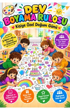 Kişiye Özel Doğum Günü Boyama Rulosu Kişiselleştirilebilir - 916492199 Diğer