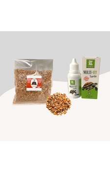 Kaplumbağalar İçin Gammarus Karides 50gr + Kaplumbağalar İçin Multivitamin 50ml