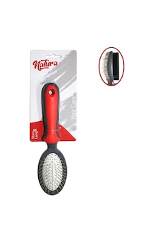 Natura Çift Taraflı Kedi Köpek Fırçası Mk325 Small, Tüy Bakım Tarağı Natura Çift Taraflı Kedi Köpek Fırçası Mk325 Small, Tüy Bakım Tarağı
