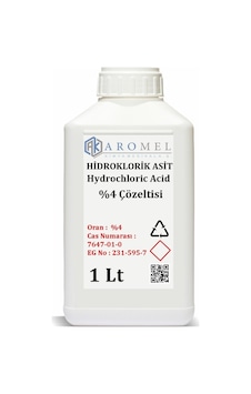 Aromel Hidroklorik Asit | %4 1 Litre | Gıda Kalite Aromel Hidroklorik Asit | %4 1 Litre | Gıda Kalite