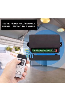 Lavat 500 Metre Mesafeli 4 Kanallı Ac 220v 10a Kuru Kontak Röle Kutusu 433 Mhz Lavat 500 Metre Mesafeli 4 Kanallı Ac 220v 10a Kuru Kontak Röle Kutusu 433 Mhz