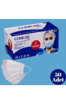 3 Katlı Cerrahi Maske Full Ultrasonic Meltblown Filitreli Telli Maske 50li Paket