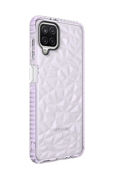 Galaxy A12 Kılıf Zore Buzz Kapak Mor Galaxy A12 Kılıf Zore Buzz Kapak Mor