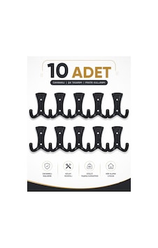 Troy Metal Vestiyer Askılık Küçük Mat Siyah Renk Portmanto Dolap Tipi Modern Mobilya Dekoratif 10 Adet Siyah Siyah Troy Metal Vestiyer Askılık Küçük Mat Siyah Renk Portmanto Dolap Tipi Modern Mobilya Dekoratif 10 Adet Siyah Siyah