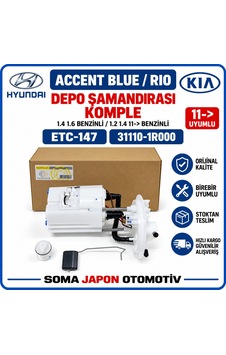 Accent Blue/rio 1.4-1.6 Benzinli-1.2-1.4 2011 Sonrası Benzinli Depo Şamandırası Etc-147 Accent Blue/rio 1.4-1.6 Benzinli-1.2-1.4 2011 Sonrası Benzinli Depo Şamandırası Etc-147