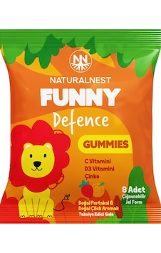 Naturalnest Funny Defence Gummies 8 Çiğnenebilir Jel Form
