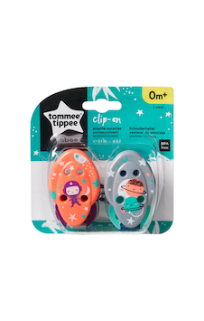 Tommee Tippee 2'li Emzik Askısı Somon-Gri Somon - Gri Tommee Tippee 2'li Emzik Askısı Somon-Gri Somon - Gri