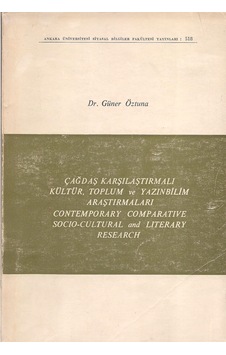 Çağdaş Karşılaştırmalı Kültür. Toplum ve Yazınbilim Araştırmaları Çağdaş Karşılaştırmalı Kültür. Toplum ve Yazınbilim Araştırmaları