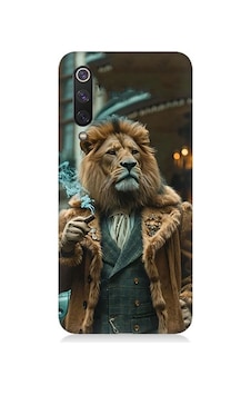 Xiaomi Mi 9 Se Uyumlu Puro İçen Aslan Desenli Silikon Kılıf Xiaomi Mi 9 Se Uyumlu Puro İçen Aslan Desenli Silikon Kılıf