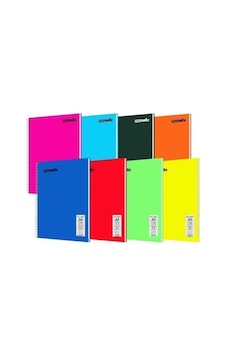 Flex Neo 40 Yaprak A4 Pp Kapak Spiralli Defter 6 Adet Çizgili