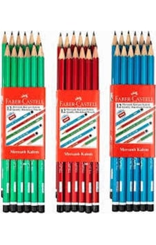 Mercanlı Kurşun Kalem 12'li Mercanlı Kurşun Kalem 12'li