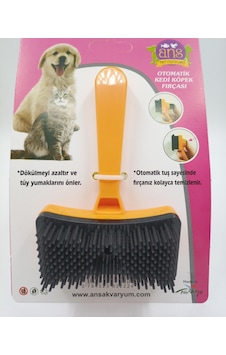 Ans Kedi Köpek Tuşlu Otomatik Tüy Toplayıcı Tarak Turuncu Ans Kedi Köpek Tuşlu Otomatik Tüy Toplayıcı Tarak Turuncu