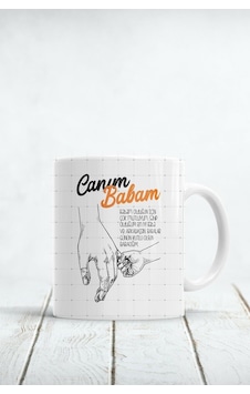 Babalık Sözleri Babalar Günü Hediyesi Baskılı Kupa Bardak Renkli