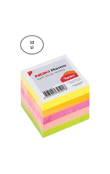 Memo Stick Not Kağıtları, 50x50 Mm, Karışık Renk Neon Küp Blok, 250 Yaprak