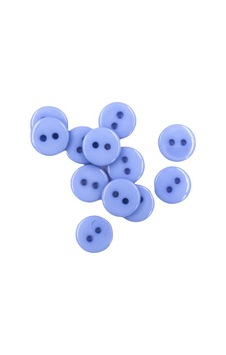 10 Adet 10 Mm Yuvarlak Düğme (Mavi) 10 Adet 10 Mm Yuvarlak Düğme (Mavi)