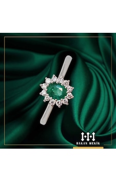 Hakan Mekik Jewelry Dream Serisi Pırlanta Zümrüt Yüzük (485631149) Hakan Mekik Jewelry Dream Serisi Pırlanta Zümrüt Yüzük (485631149)