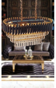 Zamira 75x35 Cm Kristal Taşlı 3 Katlı Yemek Masası Üstü Lüks Avize - Yatak Odası - Salon - Mutfak - Hol Zamira 75x35 Cm Kristal Taşlı 3 Katlı Yemek Masası Üstü Lüks Avize - Yatak Odası - Salon - Mutfak - Hol