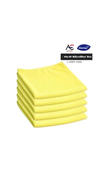Solare Microjet Mikrofiber Temizlik Bezi Sarı 5'li 40 x 40 CM Solare Microjet Mikrofiber Temizlik Bezi Sarı 5'li 40 x 40 CM