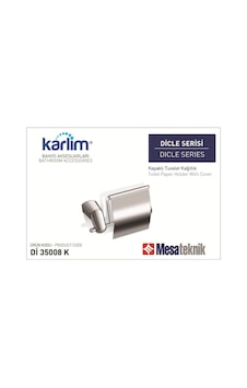 Boheme Karlim Dicle Serisi Kapaklı Tuvalet Kağıtlığı Krom Krom Boheme Karlim Dicle Serisi Kapaklı Tuvalet Kağıtlığı Krom Krom