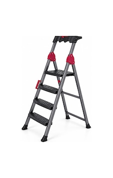 3+1 Basamaklı Metal Merdiven - 150 Kg Taşıma Kapasiteli 1 Adet 3+1 Basamaklı Metal Merdiven - 150 Kg Taşıma Kapasiteli 1 Adet