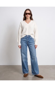 Dilvin 72374 %100 Pamuk Wide Leg Jean Mavi Dilvin 72374 %100 Pamuk Wide Leg Jean Mavi