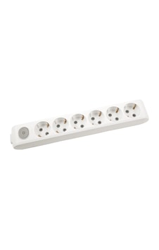 Viko Multi-let 6'lı Anahtarlı Topraklı Çocuk Korumalı Klemensli Grup Priz Beyaz - 90117600 Viko Multi-let 6'lı Anahtarlı Topraklı Çocuk Korumalı Klemensli Grup Priz Beyaz - 90117600