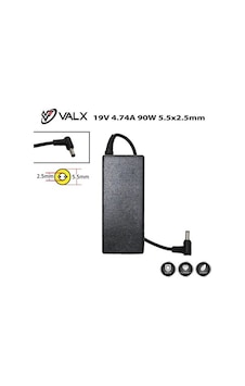 VALX LA-19055 19V 4.74A 90W NOTEBOOK ADAPTÖRÜ Toshiba Uyumlu/ASUS/CASPER VALX LA-19055 19V 4.74A 90W NOTEBOOK ADAPTÖRÜ Toshiba Uyumlu/ASUS/CASPER