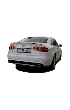 Audi A4 B8 Makyajlı 2012 - 2016 S4 Arka Tampon Eki - Difüzör pla