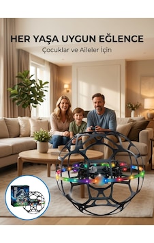 El Sensörlü Uçan Top Drone Çocuklar İçin Led Işıklı Eğlence Oyuncağı Diğer