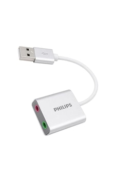 Philips Swr1656y/93 Usb Harici Stereo Ses Kartı Dönüştürücü Adaptör 3.5mm Mikrofon Hoparlör Çıkışlı-217024 Philips Swr1656y/93 Usb Harici Stereo Ses Kartı Dönüştürücü Adaptör 3.5mm Mikrofon Hoparlör Çıkışlı-217024