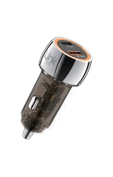 Linktech C436 55w Dual Pd30w + Qc25w Şeffaf Araç Şarj Adaptörü - Linktech C436 55w Dual Pd30w + Qc25w Şeffaf Araç Şarj Adaptörü -