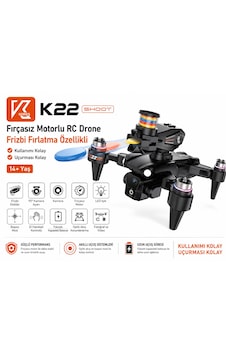 K22 Shoot Frizbi Fırlatma Özellikli Fırçasız Motorlu Rc Drone Hava Fotoğrafçılık Dron Katlanabilir Akıllı Sensör Kumandalı Wifi Fpc Vanlı Görüntü Elektirikli Kamera K22 Shoot Frizbi Fırlatma Özellikli Fırçasız Motorlu Rc Drone Hava Fotoğrafçılık Dron Katlanabilir Akıllı Sensör Kumandalı Wifi Fpc Vanlı Görüntü Elektirikli Kamera